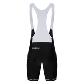 Back view of Fusion Gel Padded Cycling Bib Shorts showcasing ergonomic design